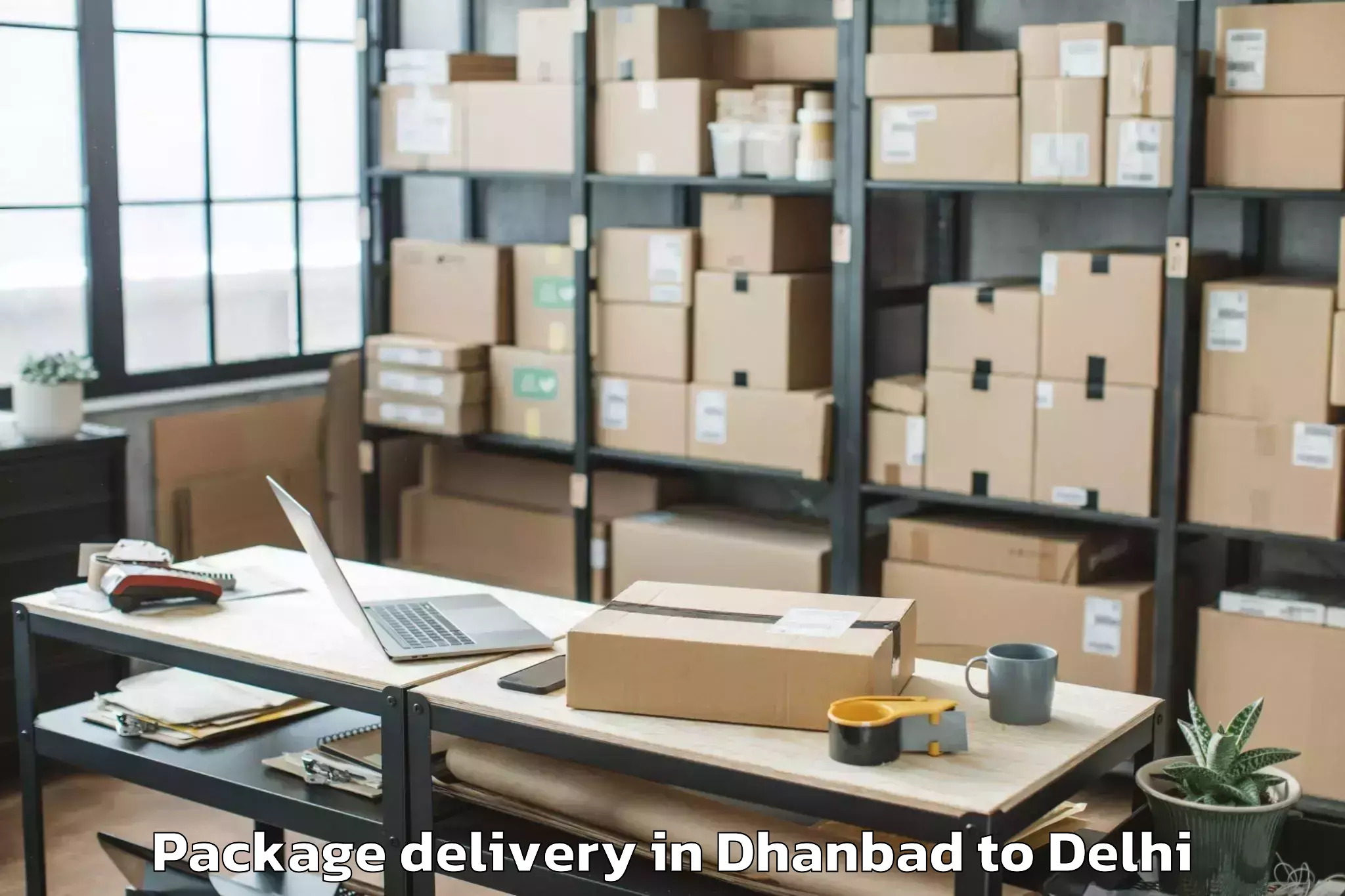 Quality Dhanbad to Indraprastha Institute Of Info Package Delivery